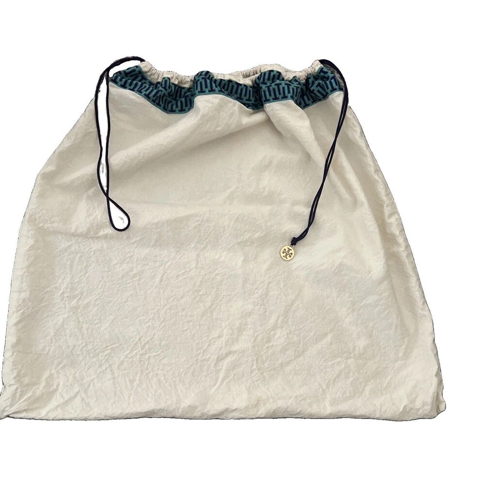 Tory Burch Large Dust Bag Gold Charm Logo 22" x 21" Travel Storage Tote